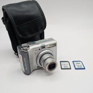 Canon PowerShot A510 3.2MP 4x Optical Zoom Digital Camera Silver Y2K - Tested